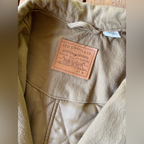 Levi’s Premium Oversized Tan Canvas Luna Coat - Size M - Picture 5 of 10